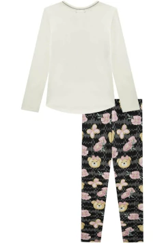 Blusa Kukiê Alongada em Cotton e Calça Legging - loja online