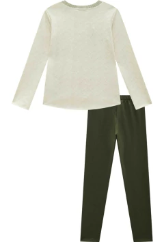 Conjunto Kukiê de Blusa Alongada em Malha Power e Calça Legging - loja online