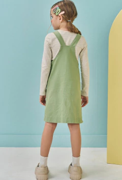 Conjunto Kukiê de Salopete em Sarja com Elastano e Blusa na internet