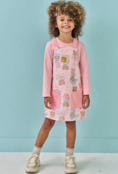 Conjunto Kukiê de Salopete em Matelassê Wave e Blusa - comprar online