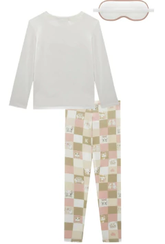 Pijama Kukiê com Blusa e Calça Legging com Máscara - loja online