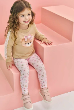 Conjunto Kukiê de Blusão de Moletom sem Pelúcia e Calça Legging - comprar online