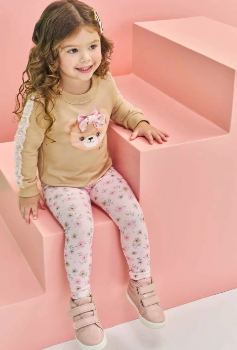 Conjunto Kukiê de Blusão de Moletom sem Pelúcia e Calça Legging - comprar online