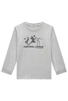 Camiseta Lucboo em Meia Malha Cinza na internet