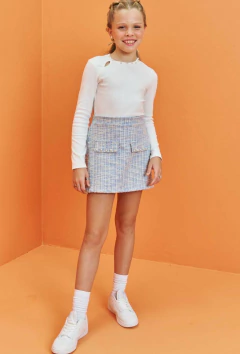 Conjunto Lilimoon de Blusa em Canelado e Saia em Malha - comprar online