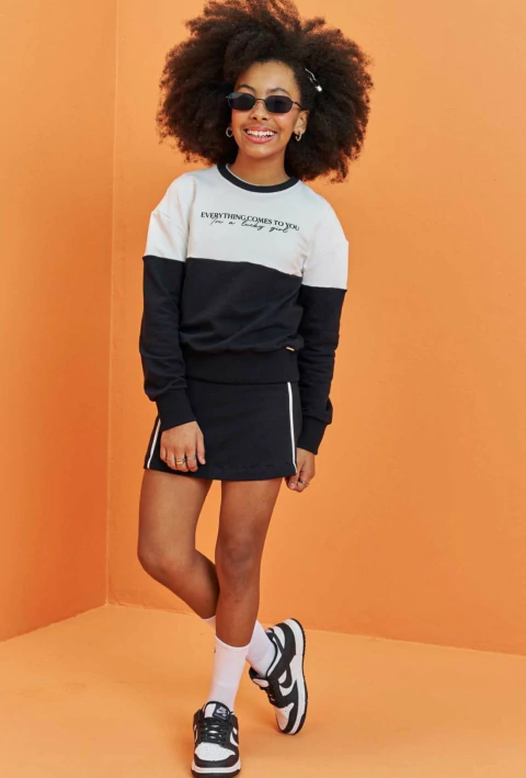 Conjunto Lilimoon de Blusão e Saia em Molecotton - comprar online