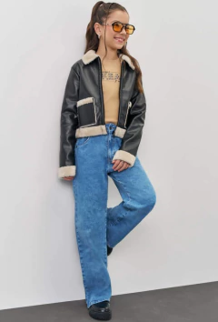 Jaqueta Vic&Vicky em Couro Sintético Dublado - comprar online