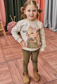 Conjunto Kukiê de Blusão em Moletom e Calça Legging em Fleece - comprar online