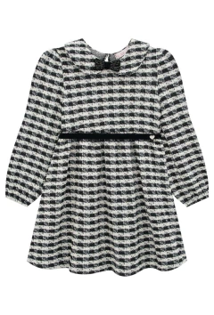 Vestido Kukiê em Malha Tweed Preto - Amora