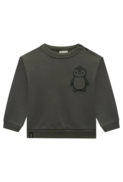 Blusão Lucboo em Moletom com Pelúcia Cinza - comprar online