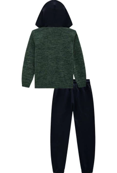 Conjunto Lucboo de Blusão em Ribana e Moletom e Calça Jogger em Moletom - loja online