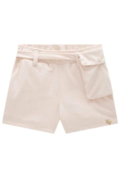 Conjunto Vic&Vicky de Blusa em Canelado Liz e Shorts em Malha Veludo Cotele - Amora