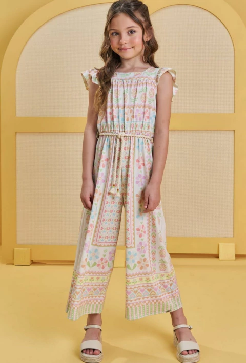 Macacão Infanti em Malha Fresh Bege - comprar online