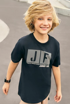 Camiseta John Fox Meia Malha Preto - comprar online