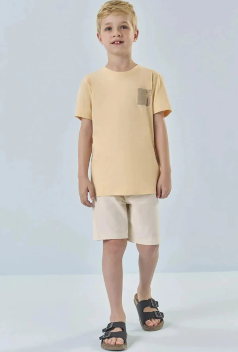 Camiseta Lucboo em Meia Malha Laranjinha - comprar online