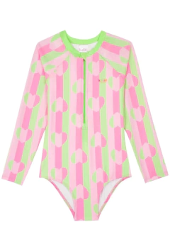 Maiô Kukiê em Malha com Proteção UV Verde - Amora