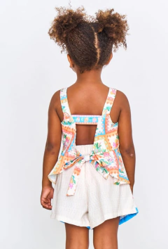 Conjunto Alphabeto Delicias de Verão Off White e Laranja - loja online