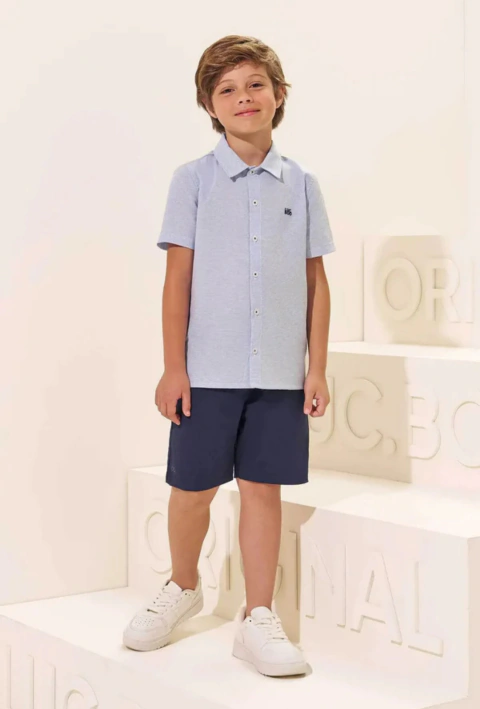 Conjunto Lucboo de Camisa Chianti e Bermuda com Elastano
