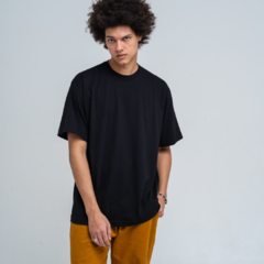 CAMISETA PREMIUM MALHÃO AMERICANO OVERSIZED PRETA - loja online