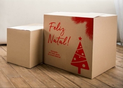 25 Caixas Cesta de Natal 32x21x35 Impressão Padrão