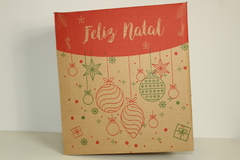 25 Caixas Cesta de Natal 32x17x35 Impressão Padrão - GAB Embalagens