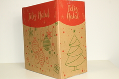 25 Caixas Cesta de Natal 32x17x35 Impressão Padrão - loja online