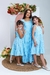 Vestido Mãe Azul Listrado na internet
