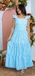 Vestido Mãe Azul Listrado - D´Meninas