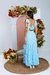 Vestido Mãe Azul Listrado - loja online