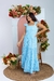 Vestido Mãe Azul Listrado - comprar online