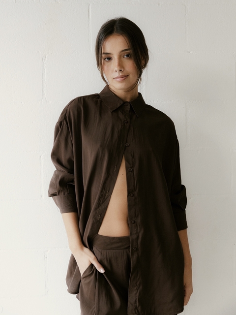 Camisa Mónaco Chocolate - comprar online
