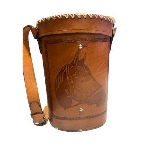 MATERA DE CUERO COLOR SUELA GRABADA