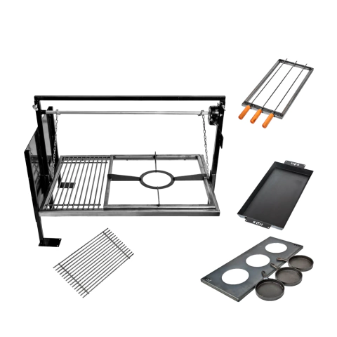 Parrilla Enlozada Modular C/Sistema de Elevacion - comprar online
