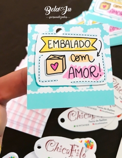 Tags - 100 Unidades - belajupersonalizados