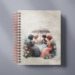 Agenda VINTAGE Tons de Rosa 2025 1 Dia por Página capa