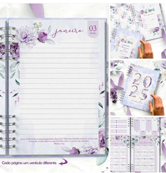 Agenda 2025 Coleção Violeta com versículos diários - 1 dia por pág - comprar online