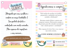 Cartões de Agradecimento a Clientes 24 uni
