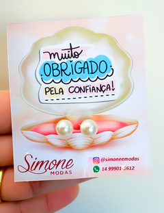 TAGs + BRINCO PÉROLAS 24 uni - Mimo Cliente - belajupersonalizados