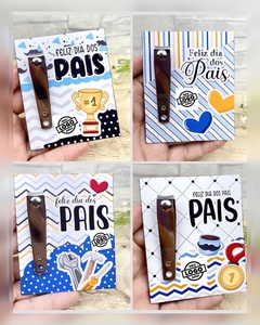 Cards + cortador de unha dia dos Pais 15 unidades