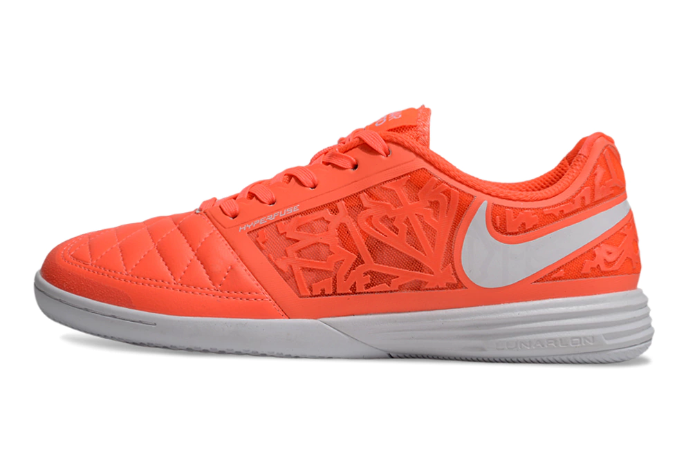 Chuteira Nike Lunar Gato Futsal - Laranja/Branco