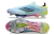 Chuteira Adidas F50 Elite Campo - Azul claro/Rosa/Verde - loja online