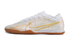 Chuteira Nike Mercurial Vapor 15 Elite Futsal - Branco/Dourado