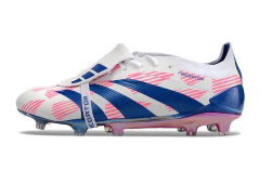 Chuteira Adidas Predstrike Elite Campo - Branco/Azul/Rosa