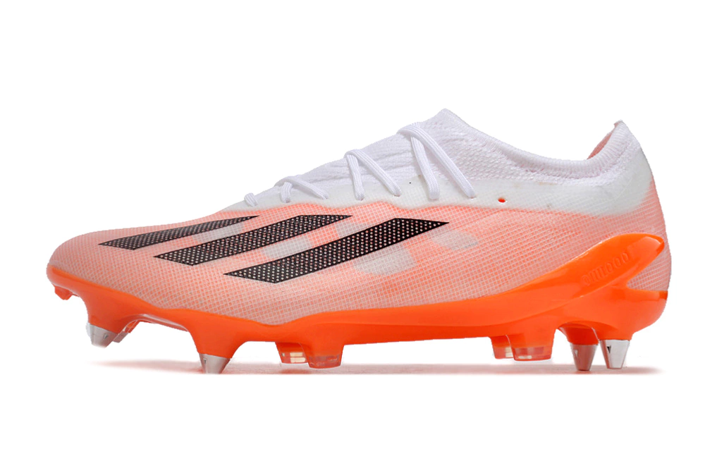 シューズ adidas X CRAZYFAST.1 LL SG 27cm Chuteira Adidas X CrazyFast.1 SG - Branco/Laranja