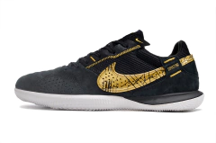 Chuteira Nike Street Gato Futsal IC - Preto/Dourado