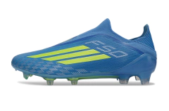 Chuteira Adidas F50 X Laceless Campo - Azul - comprar online