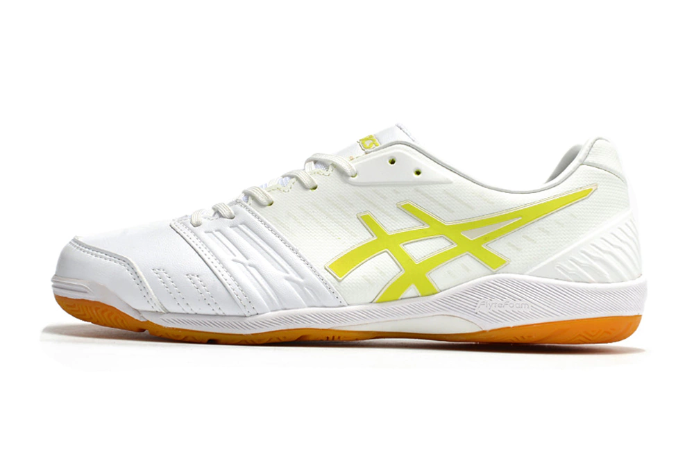 Chuteira Asics Japan Destaque FF Futsal - Branco/Verde