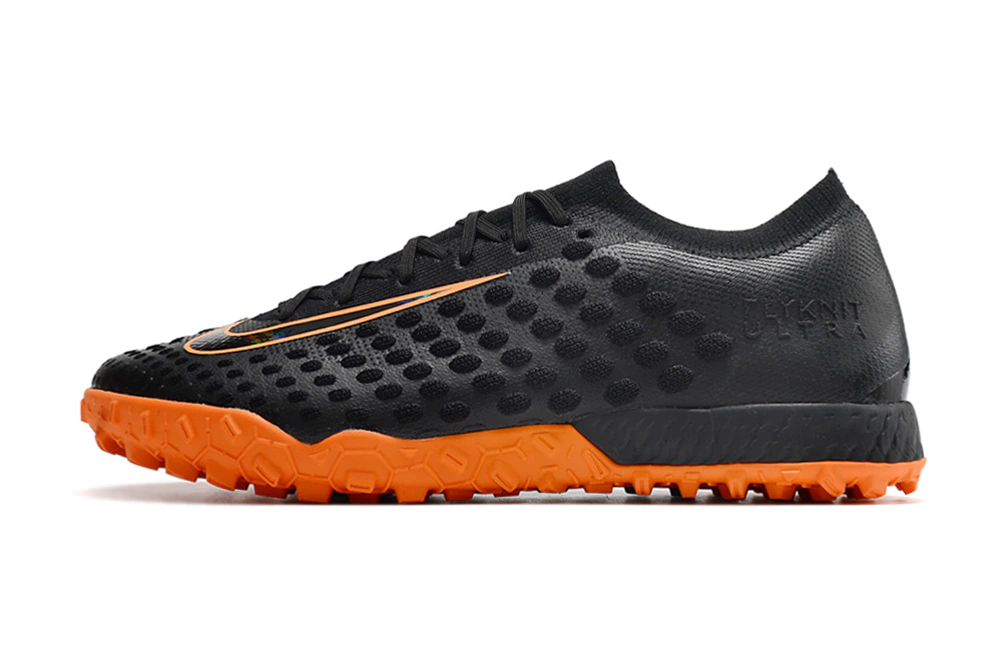 Nike Phantom Ultra Venom Society TF Preto Laranja — chuteira Society