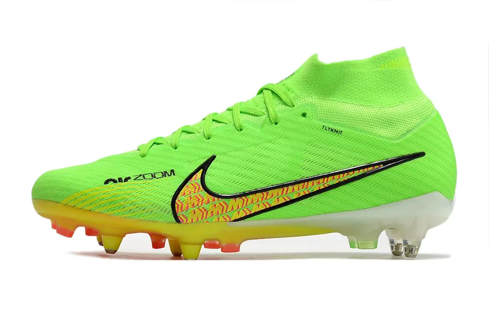 Chuteira Nike Air Zoom Mercurial Superfly 9 Elite SG - Verde/Laranja