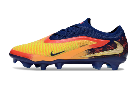 Chuteira Campo NIKE Phantom 6 Elite FG - Laranja/Azul